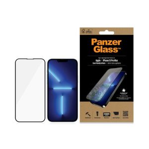 Zaštitno Staklo PANZERGLASS, Apple iPhone 13 Pro Max, CaseFriendly, Antibacterial, Crno