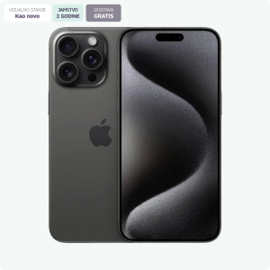 Apple iPhone 15 Pro Max 256GB Black Titanium – OBNOVLJENO