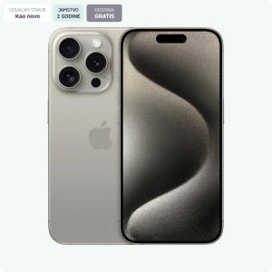 Apple iPhone 15 Pro 128GB Natural Titanium – OBNOVLJENO