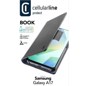 Zaštita Preklopna CELLULARLINE, Book Essential, Samsung Galaxy A17, Crna