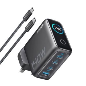 Kućni punjač ANKER Laptop Charger, 140W, 3xUSB-C, 1xUSB-A, PD 3.1, kabel USB-C