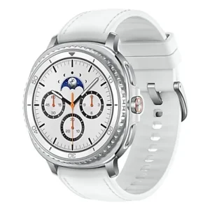 Samsung Galaxy Watch 8 Classic 3.3 cm (1.3″) AMOLED 46 mm Digital 438 x 438 pixels Touchscreen Silver Wi-Fi GPS (satellite)