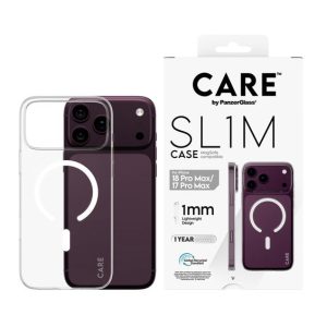 Zaštitna Maska PANZERGLASS, Transparent SL1M MagSafe, iPhone 17 PRO MAX/18 PRO MAX, Prozirna